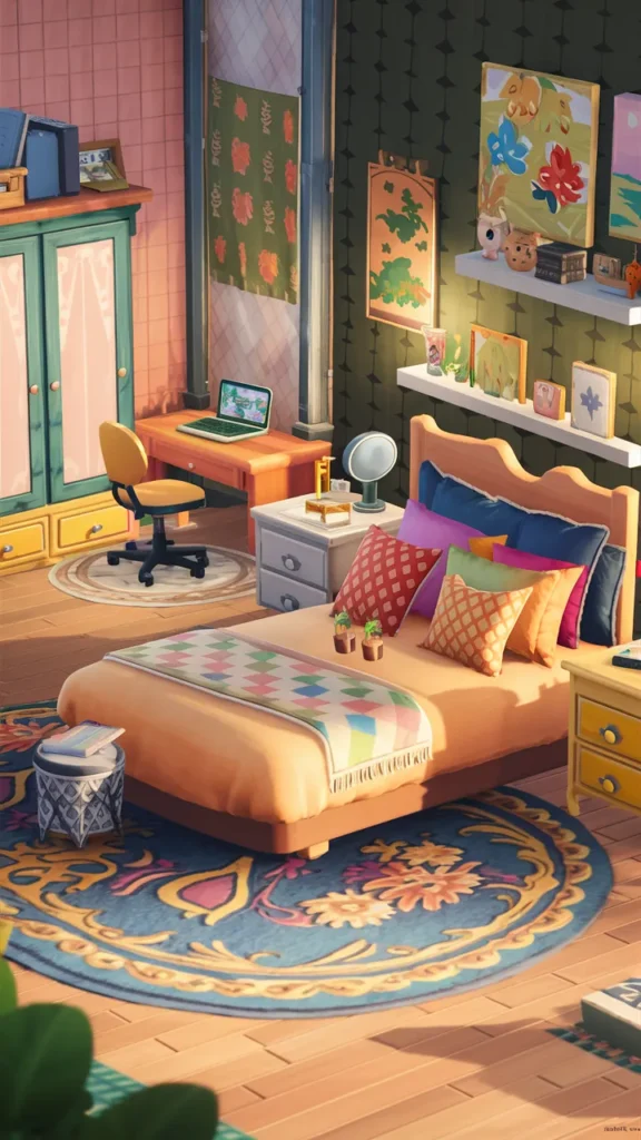 30+ Images of Inspiring Bedroom Ideas in Animal Crossing: New Horizons (ACNH)