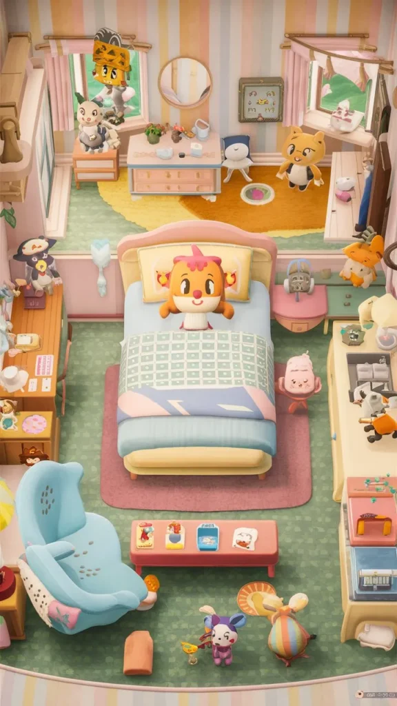 30+ Images of Inspiring Bedroom Ideas in Animal Crossing: New Horizons (ACNH)