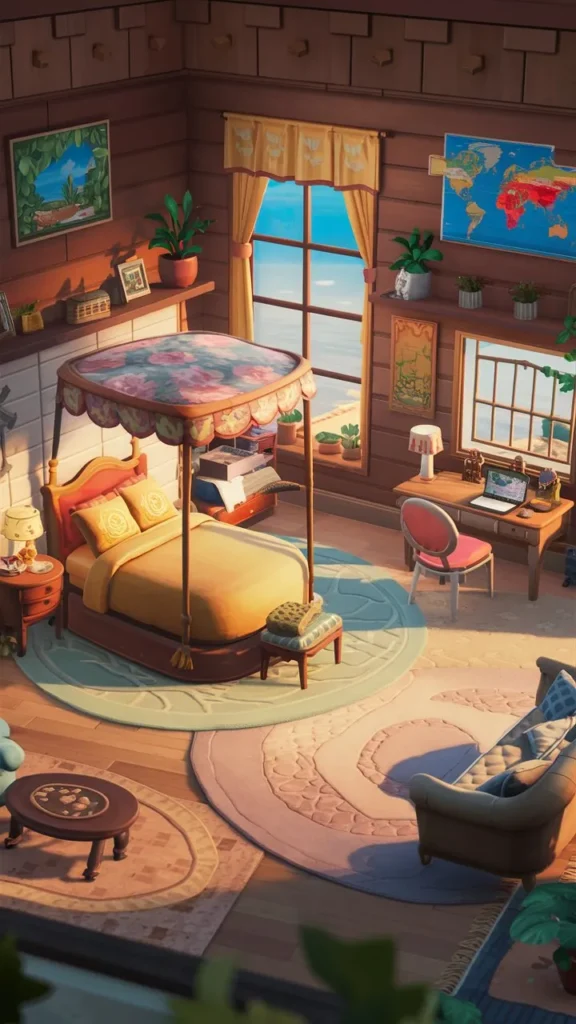 30+ Images of Inspiring Bedroom Ideas in Animal Crossing: New Horizons (ACNH)