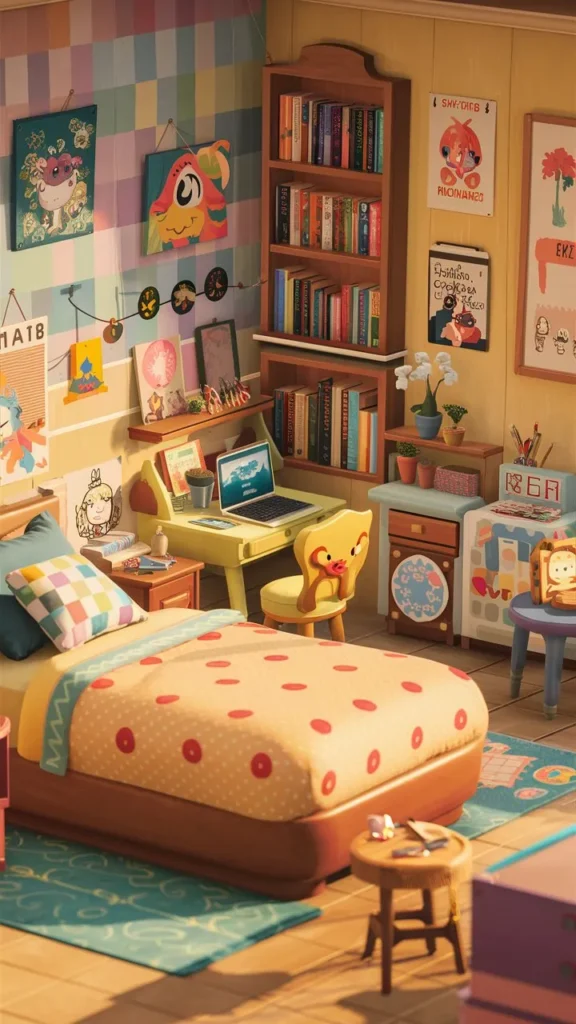 30+ Images of Inspiring Bedroom Ideas in Animal Crossing: New Horizons (ACNH)