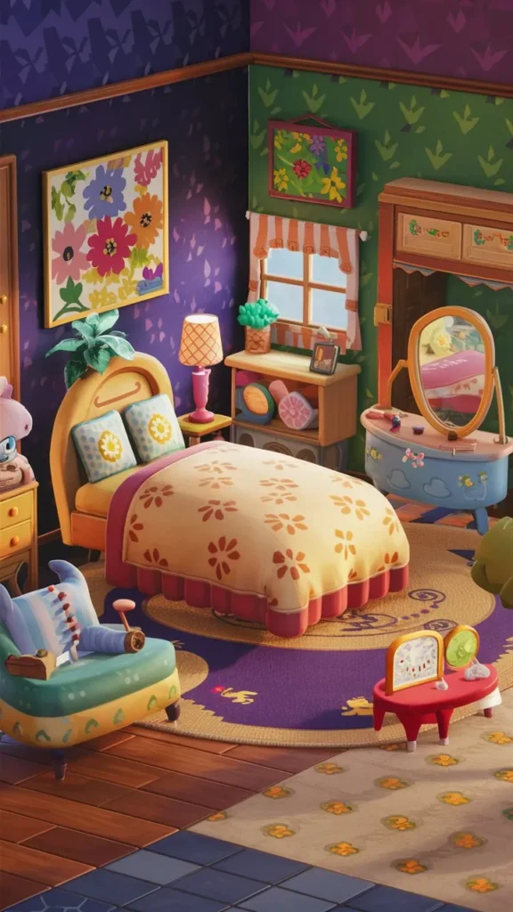 30+ Images of Inspiring Bedroom Ideas in Animal Crossing: New Horizons (ACNH)