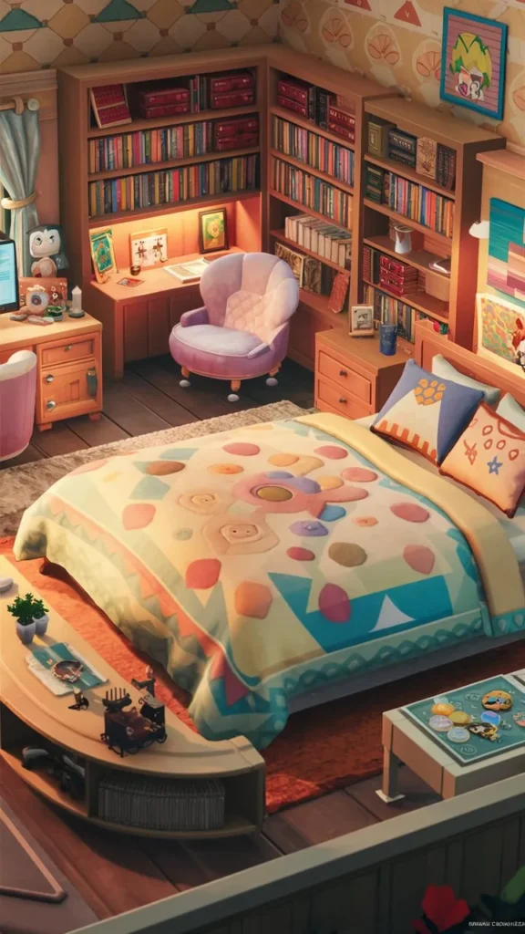 30+ Images of Inspiring Bedroom Ideas in Animal Crossing: New Horizons (ACNH)