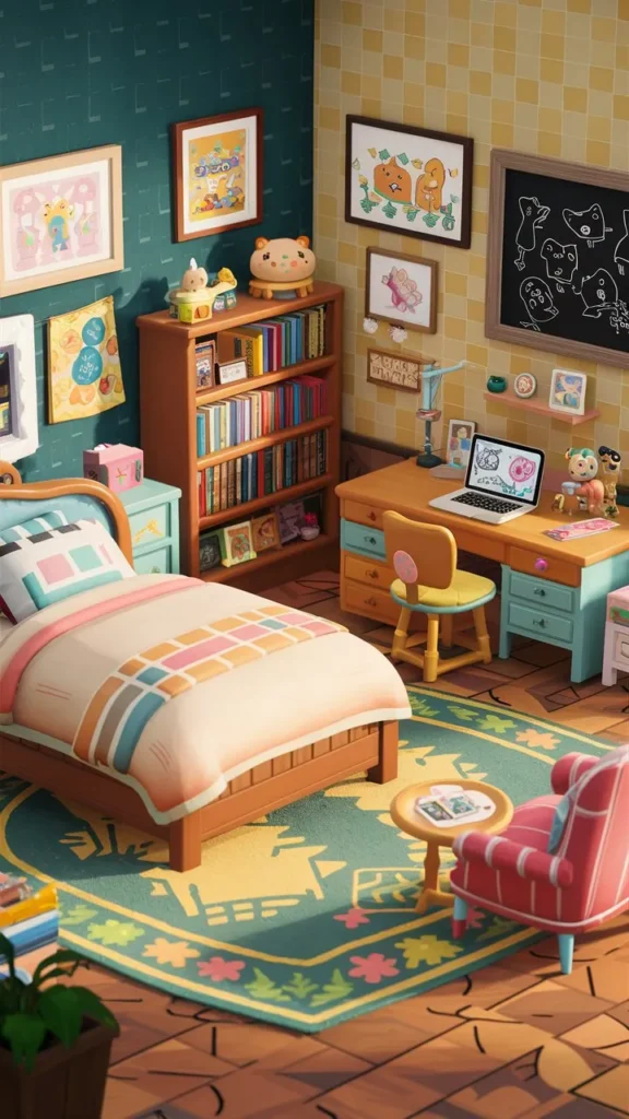 30+ Images of Inspiring Bedroom Ideas in Animal Crossing: New Horizons (ACNH)