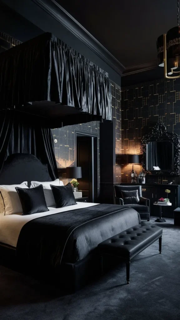 30+ Images of Bedroom Ideas in Black for a Sophisticated Touch