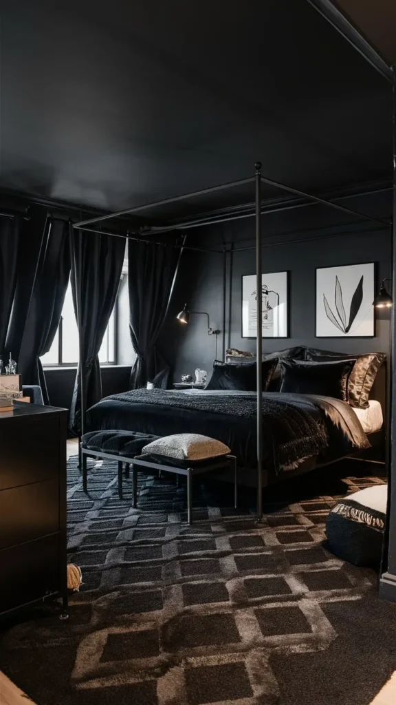 30+ Images of Bedroom Ideas in Black for a Sophisticated Touch