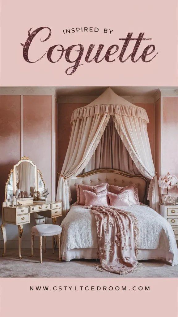 30+ Images of Coquette Bedroom Ideas for a Chic and Feminine Space