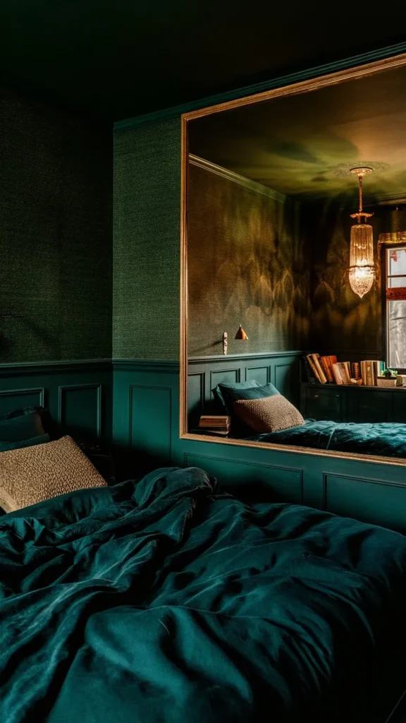 30+ Images of Dark Green Bedroom Ideas for a Bold and Serene Space