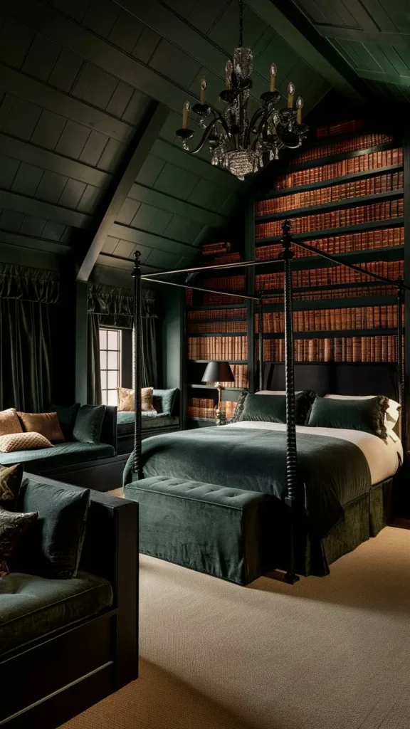 30+ Images of Dark Green Bedroom Ideas for a Bold and Serene Space