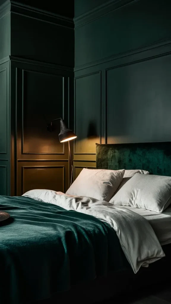 30+ Images of Dark Green Bedroom Ideas for a Bold and Serene Space