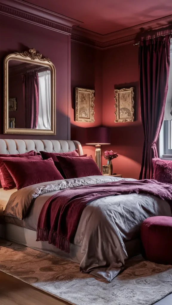 30+ Images of Stunning Burgundy Bedroom Ideas for a Bold and Cozy Space