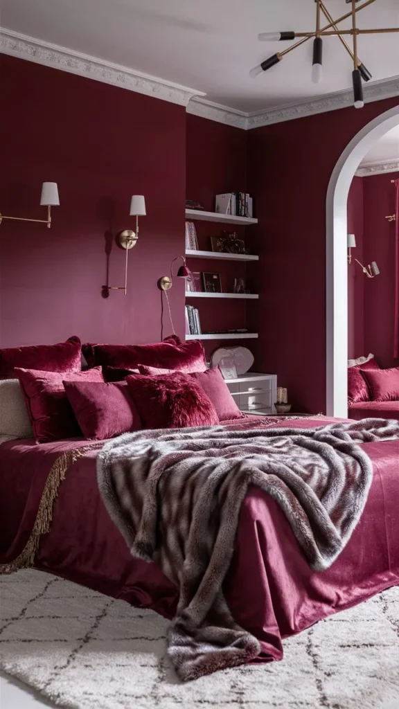 30+ Images of Stunning Burgundy Bedroom Ideas for a Bold and Cozy Space