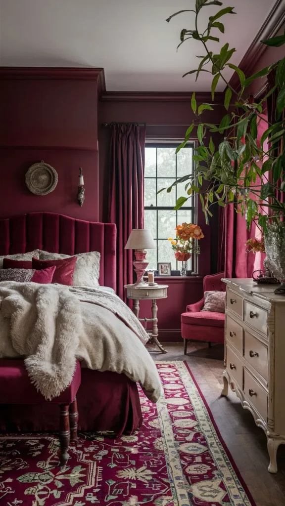 30+ Images of Stunning Burgundy Bedroom Ideas for a Bold and Cozy Space