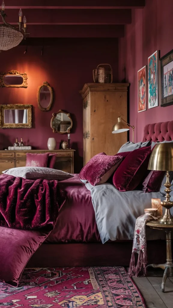 30+ Images of Stunning Burgundy Bedroom Ideas for a Bold and Cozy Space